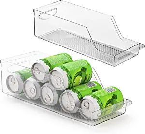 Soda Can Organizer for Refrigerator 2 Pack Can Organizer for Pantry, Freezer, Kitchen, Countertop... | Amazon (US)