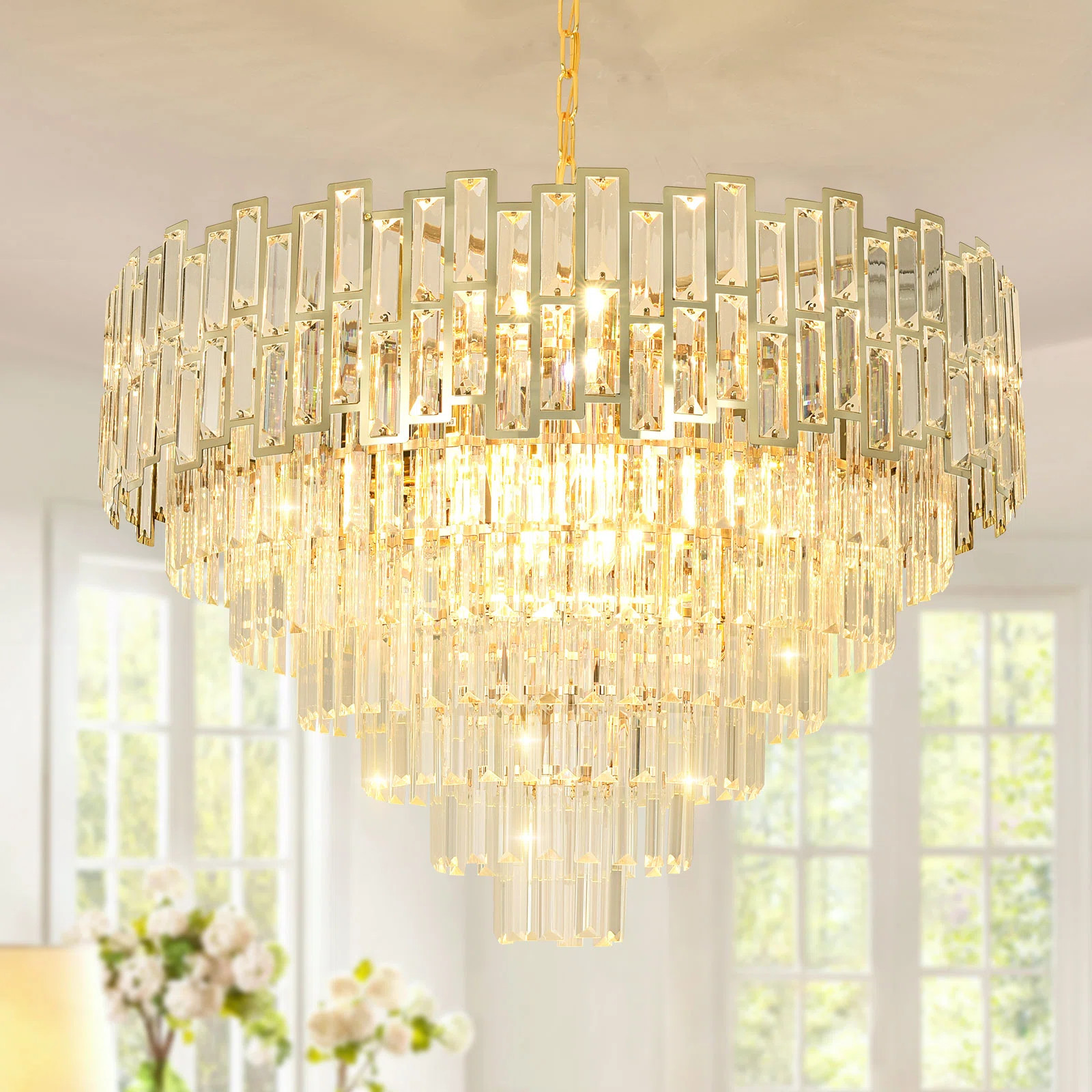Michoel Dimmable Tiered Chandelier | Wayfair North America