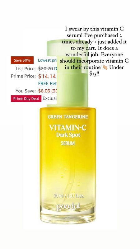 Favorite vitamin C on sale!

#LTKxPrimeDay #LTKbeauty #LTKsalealert
