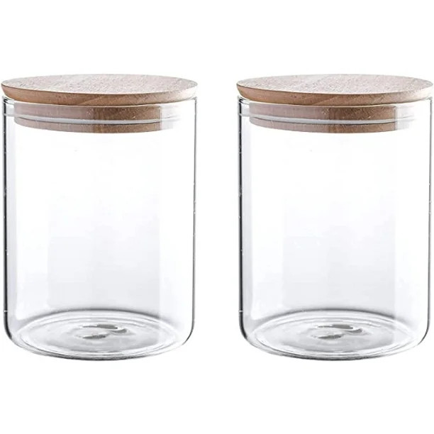 Whole Housewares Airtight Glass Jars With Lid 24Oz Glass Storage Containers - Walmart.com | Walmart (US)