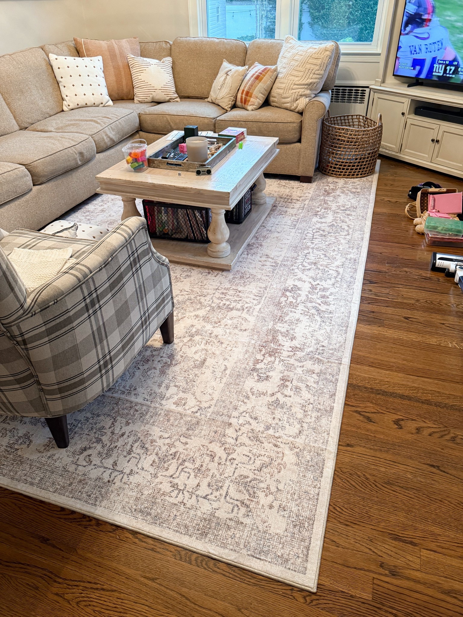 Living room rugs for under $200. The one we picked for our family room is the Pure Cozy in Accent Taupe Multi 

#LTKSaleAlert #LTKHome
