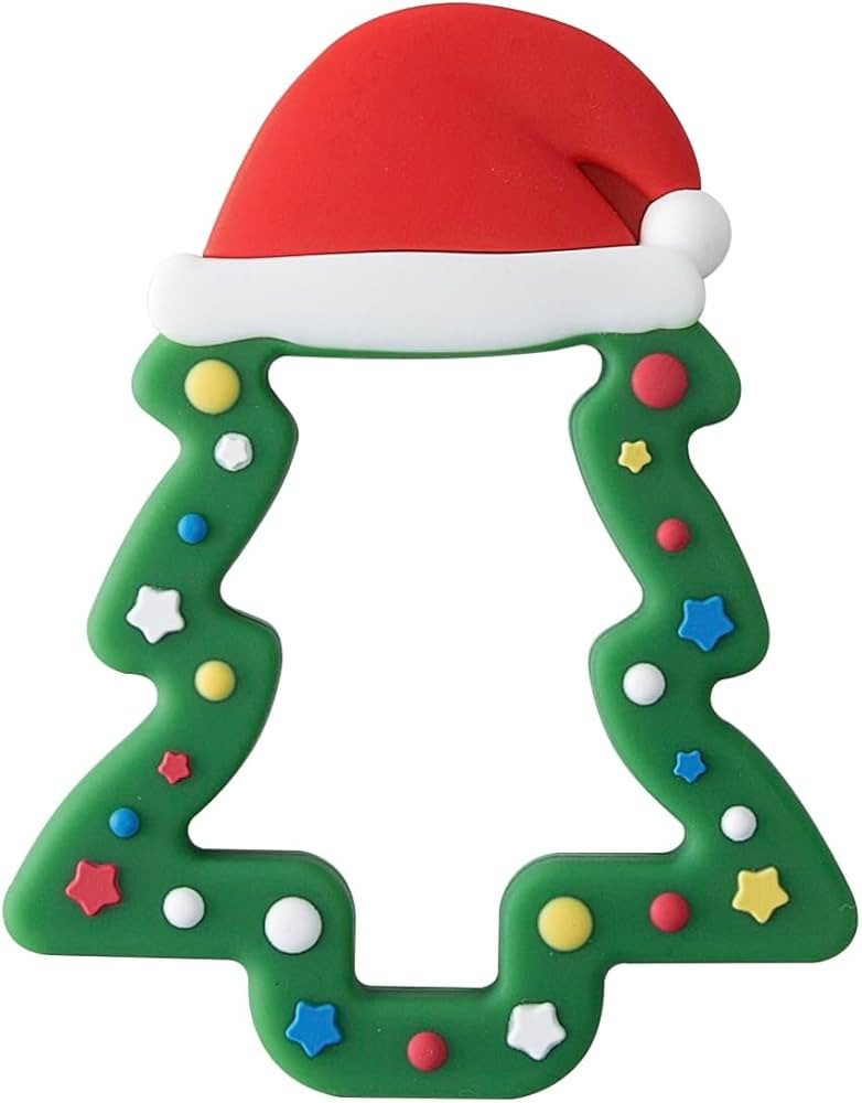 Jimibaby Silicone Christmas Teether, The First Christmas Holiday Teething Toy for Baby Boys and G... | Amazon (US)