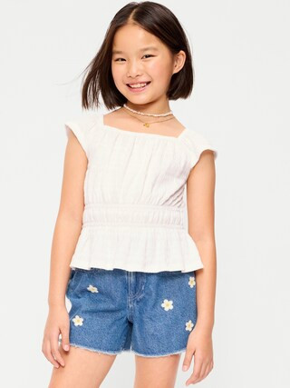 Ruffled Smocked Top for Girls | Old Navy (US)