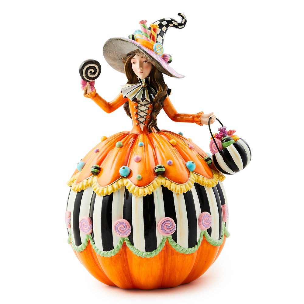 Trick or Treat Illuminated Witch Figurine | MacKenzie-Childs