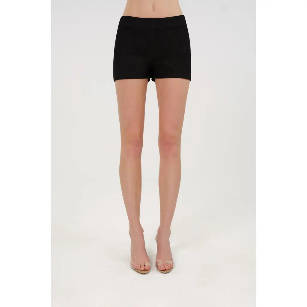 Nocturne Mini Denim Shorts in Black at Nordstrom, Size Small | Nordstrom