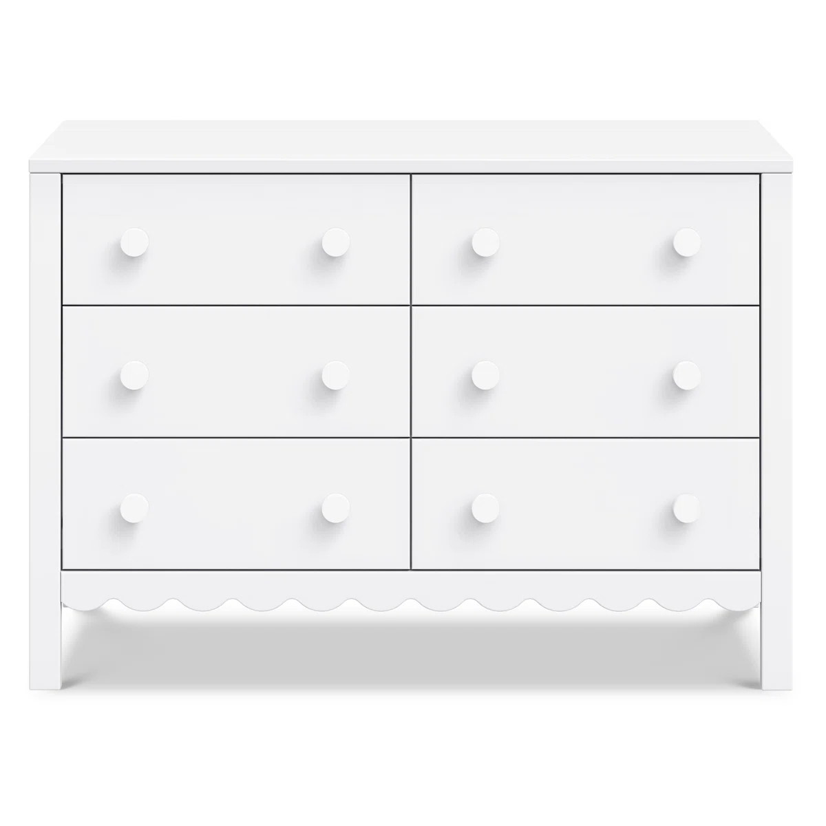 Sammy Scallop 6-Drawer Dresser | Wayfair North America