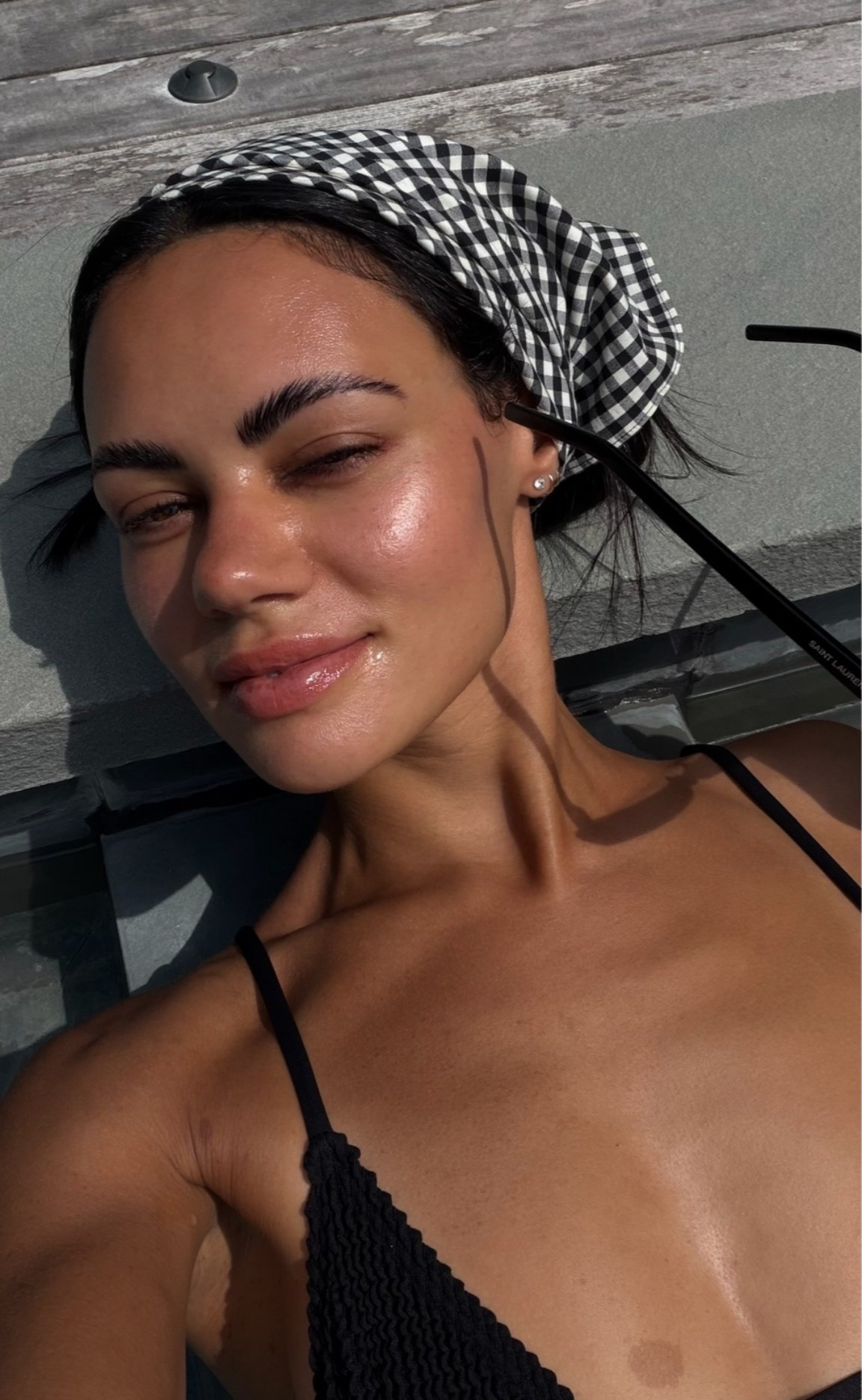 Monday swimwear black and white head scarf #headscarf

#LTKdayinmylife #LTKgrwm #LTKootd