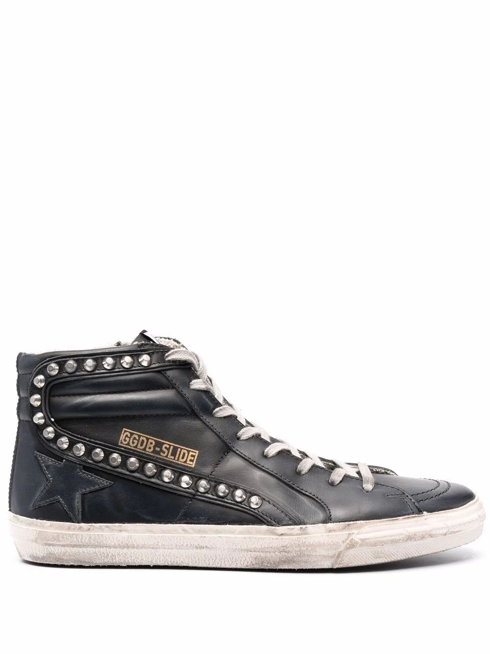 Slide Classic high-top distressed sneakers | Farfetch (US)