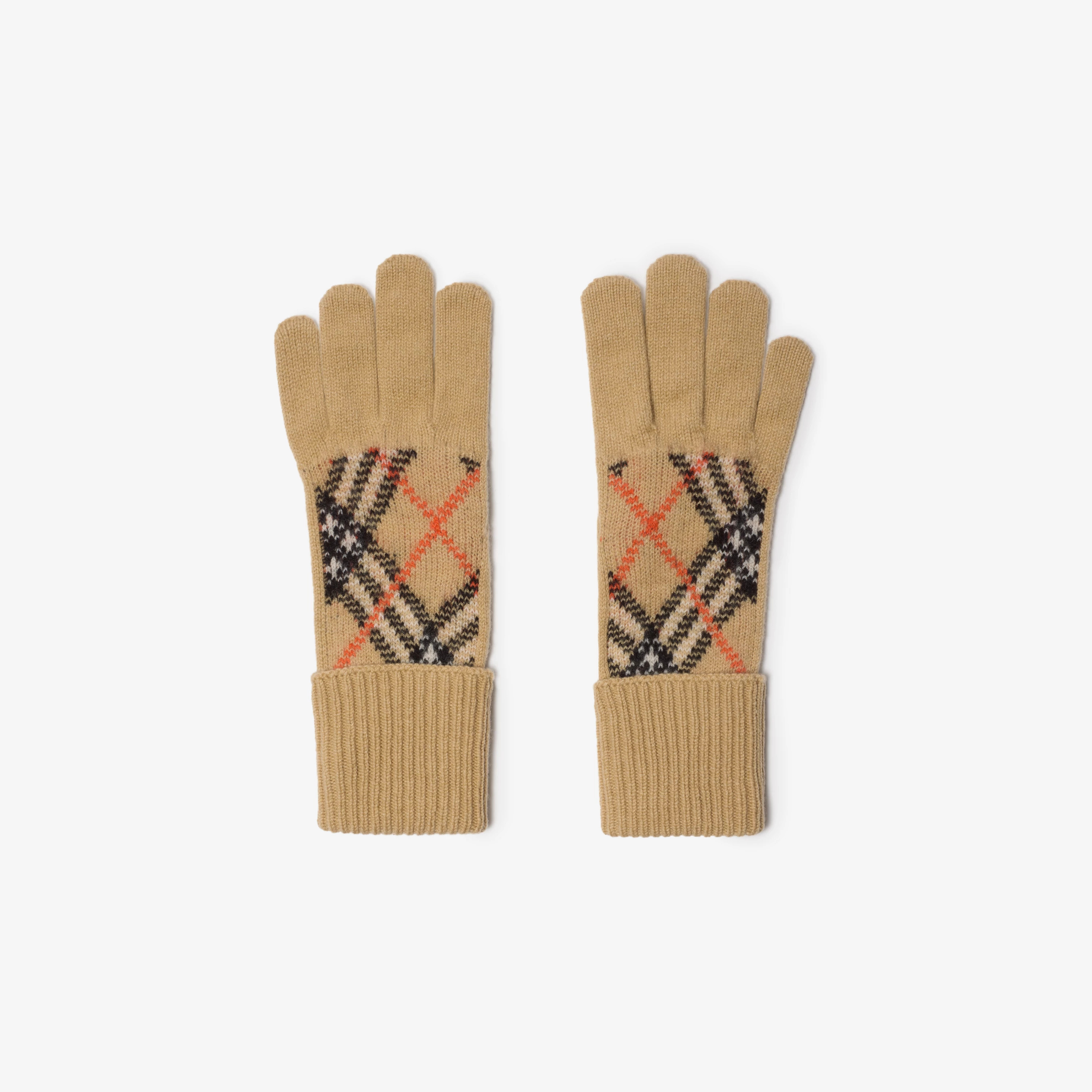 Check Cashmere Blend Gloves | Burberry (US)