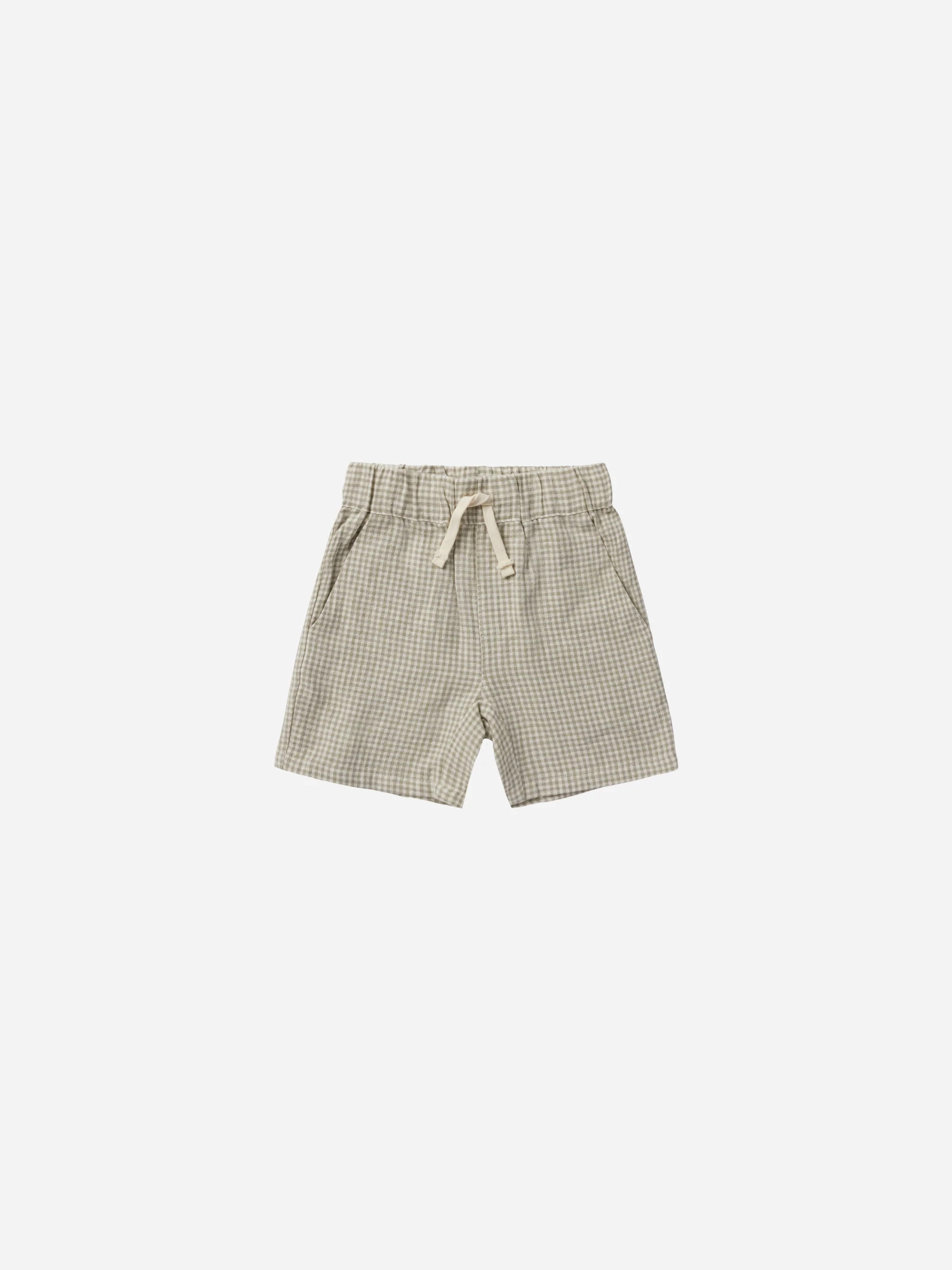 Bermuda Short || Sage Gingham | Rylee + Cru