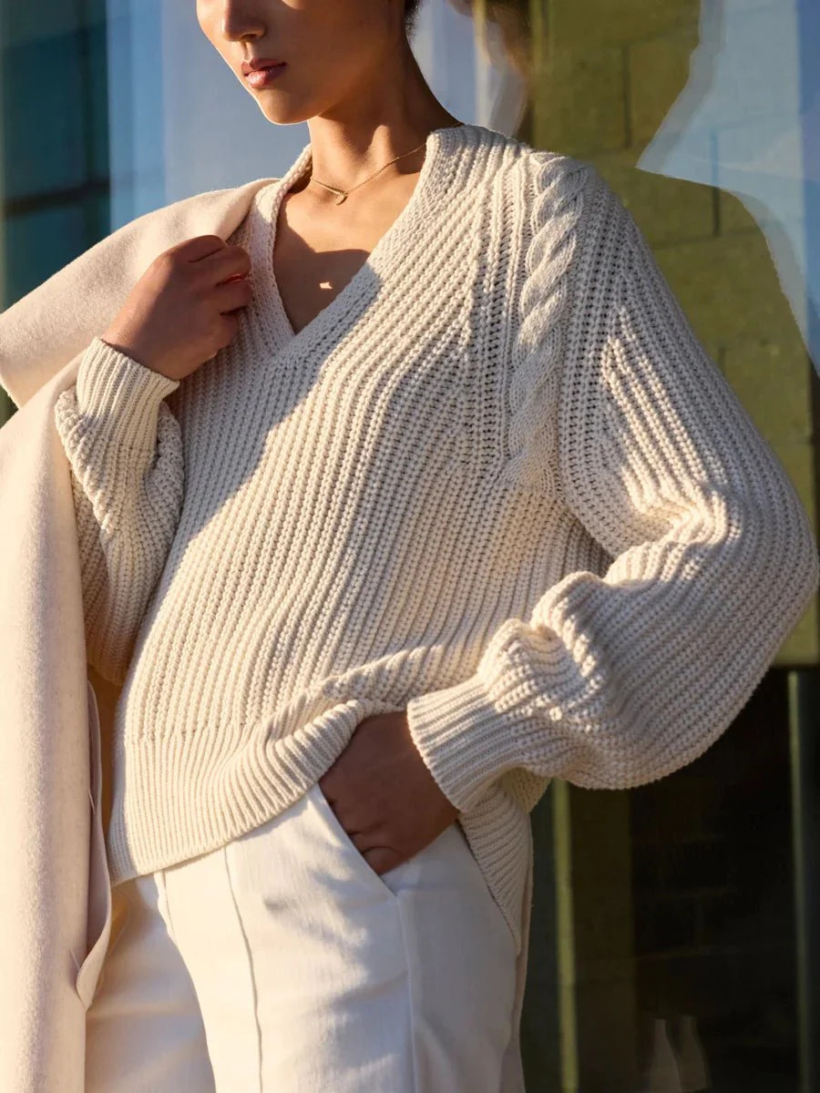 Women's Eyres Sweater in Almond | Brochu Walker | Brochu Walker