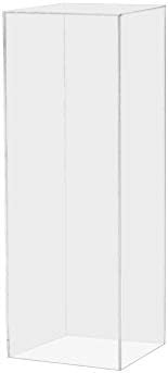 Marketing Holders Pedestal Art Stand Plexiglass Clear Display Flower Tower Decor Collectible Cube... | Amazon (US)