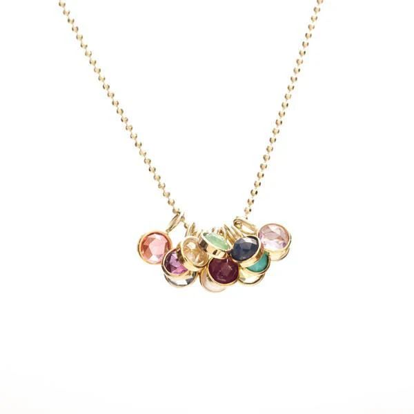 Mini Rose Cut Birthstone Necklace | Ariel Gordon Jewelry