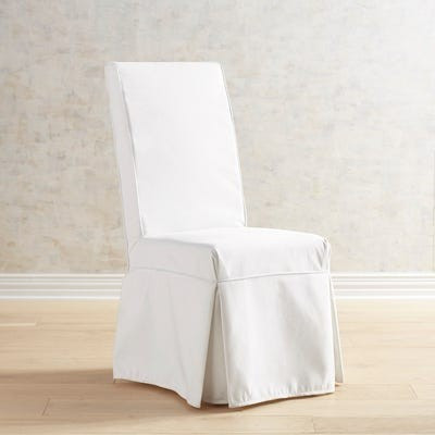 Giuliana White Pierformance™ Slipcovered Dining Chair with Ties | Pier 1 Imports