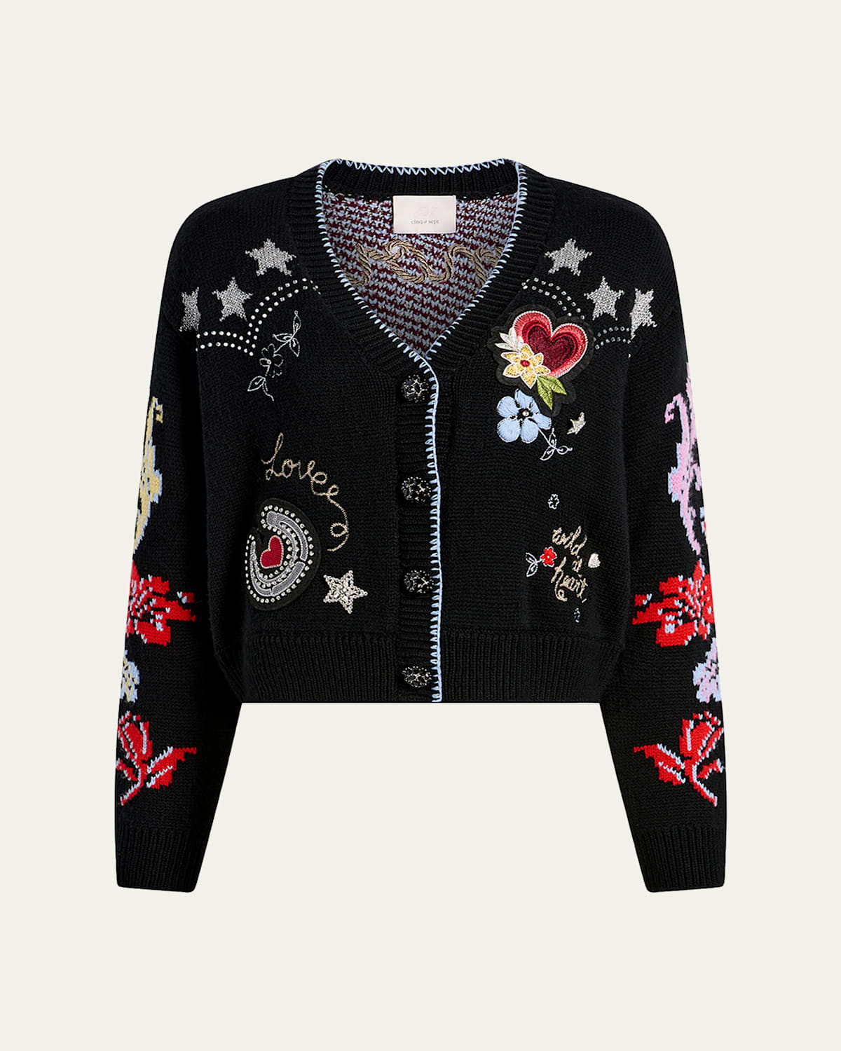 Western Collage Cardigan | Bergdorf Goodman