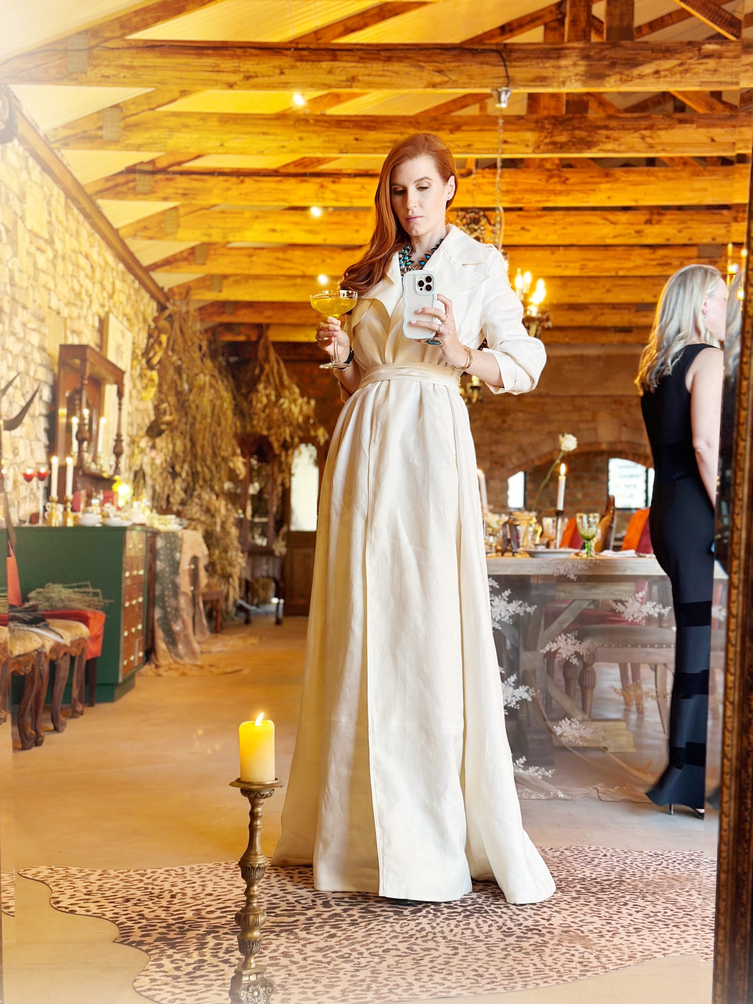 Last night was a black tie dinner in Africa and I searched high and low for an appropriate dress. I ultimately couldn’t find what I had imagined so I made it. I purchased two of this trench - an XS to wear and then an XXL for the fabric, which allowed me to add more length to the hem and also more fabric to the sides to make a fuller skirt. 

#LTKtravel #LTKU #LTKwedding