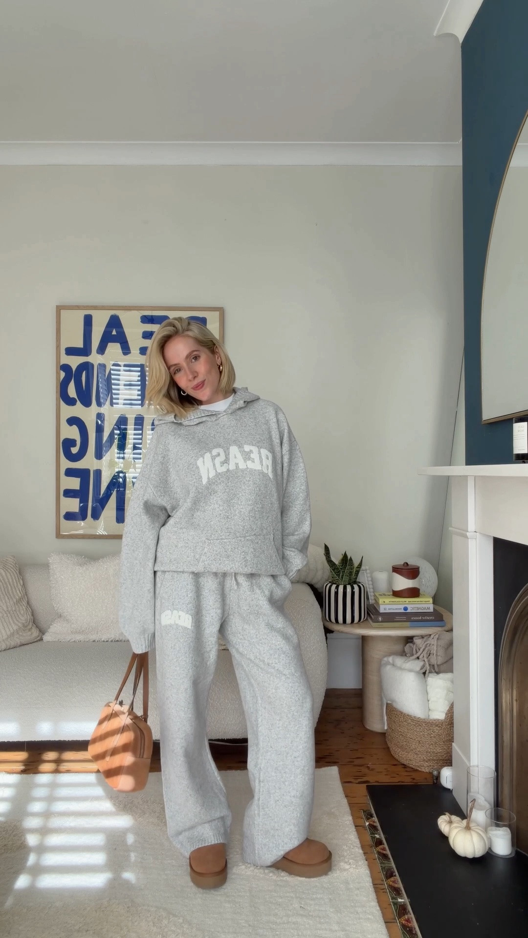 Cosy autumn tracksuit set !! So so snuggly I wear size 10-12 in both hoodie and bottoms for reference!@Reasn #autumn #autumnfit #outfitoftheday