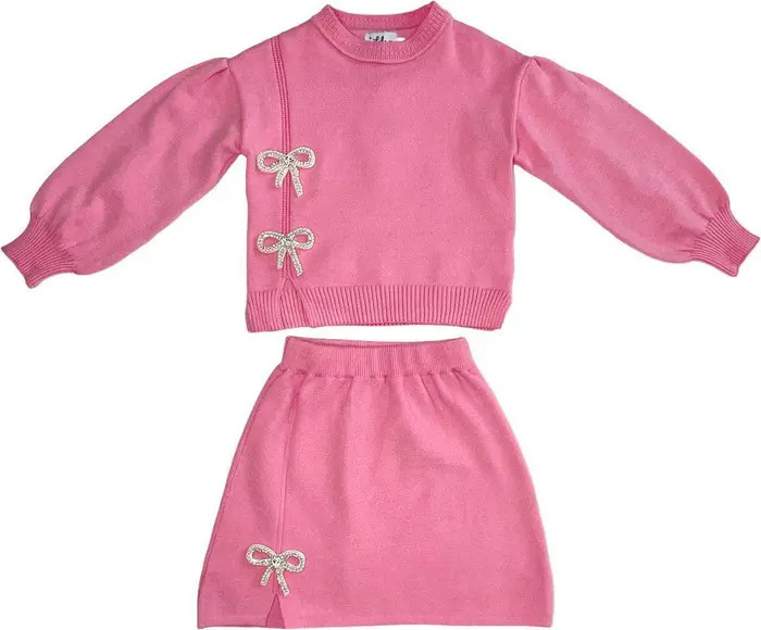 Lola + The Boys Pretty in Pink Bow Set | Nordstrom | Nordstrom