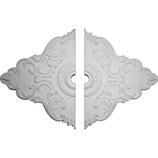 Ekena Millwork 1-7/8 in. x 67-1/8 in. x 48-5/8 in. Polyurethane Piedmont Ceiling Medallion Mouldi... | The Home Depot