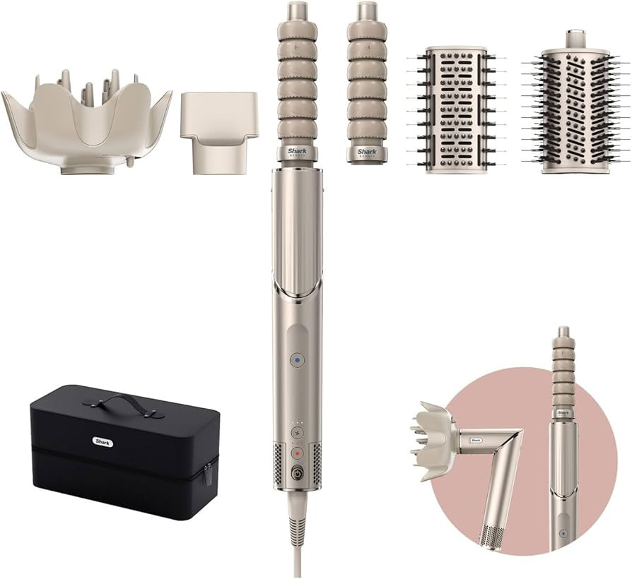 Shark FlexStyle 5-in-1 Air Styler & Hair Dryer with Auto-Wrap Curlers, Paddle Brush, Oval Brush, ... | Amazon (UK)