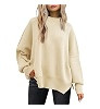 LILLUSORY Women's Oversized Batwing Sweaters 2025 Fall Outfits Trendy Crewneck Knit Side Slit Fas... | Amazon (US)