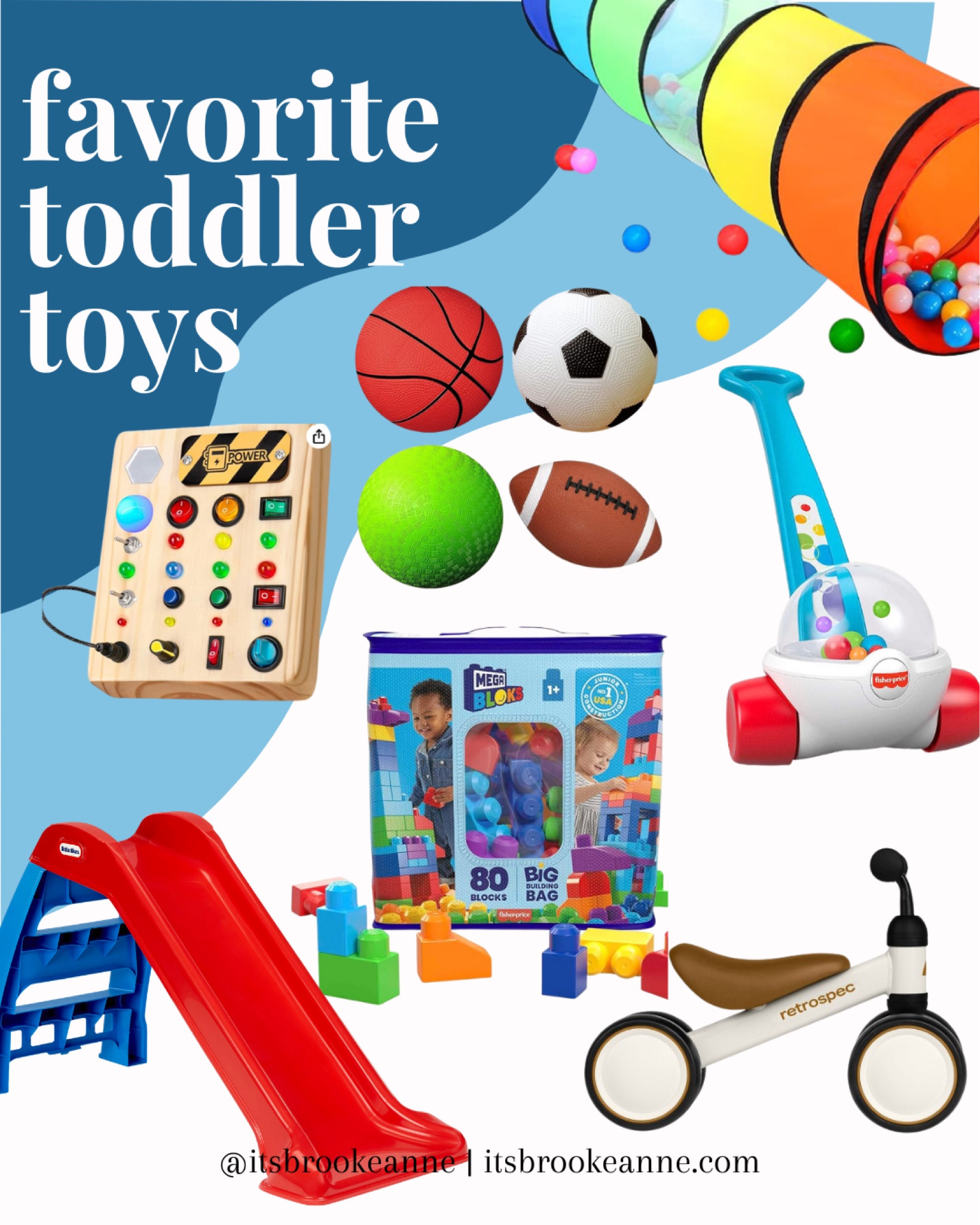 Favorite toddler toys / walking toddler / 1-2 year old toys / first birthday presents / toddler tunnel / busy board / balance bike / slide /

#LTKSummerSales #LTKKids #LTKBaby