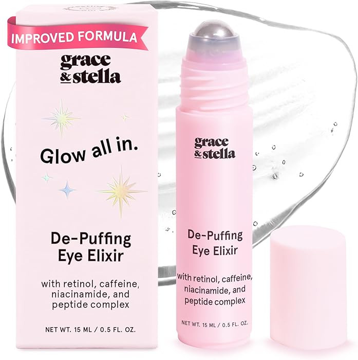 grace & stella Award Winning Under Eye Brightener Roller - Airplane Travel Essentials - Travel Si... | Amazon (US)