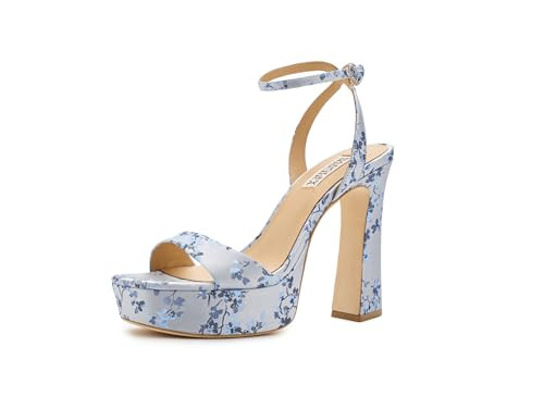 Badgley Mischka's Caia Platform Sandal, Blue Floral, 7.5 | Amazon (US)
