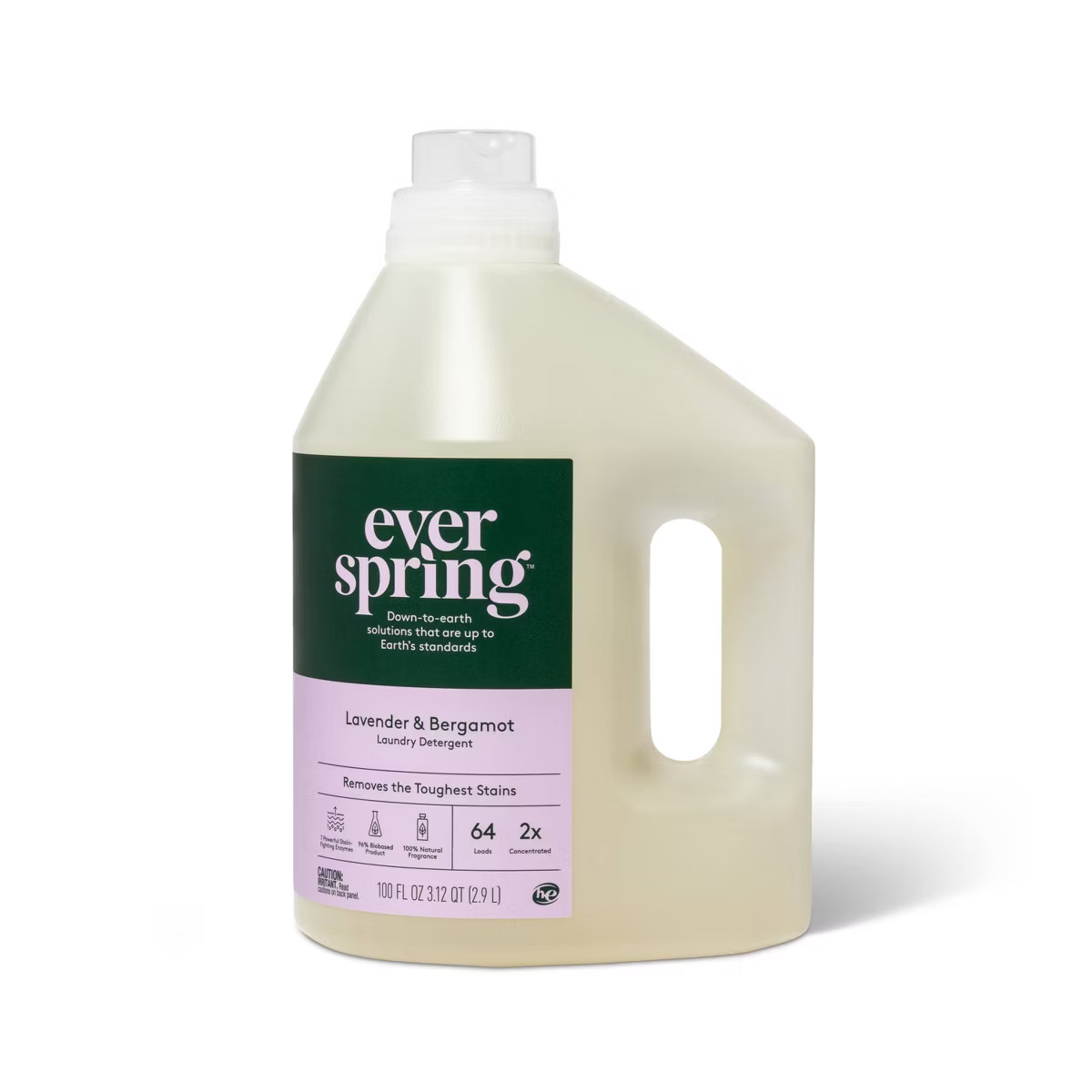 Lavender & Bergamot Liquid Laundry Detergent - 100 fl oz - Everspring™ | Target