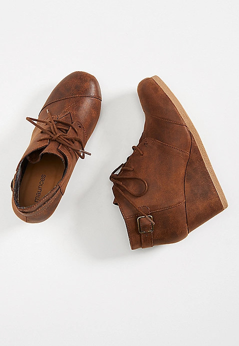 Cheri lace up wedge | Maurices