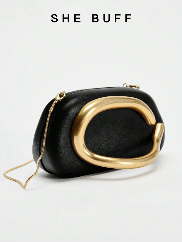 Black PU Leather Clutch - Ideal For Valentine's Day, Comfortable And Fashionable, Fashion Handbag... | SHEIN