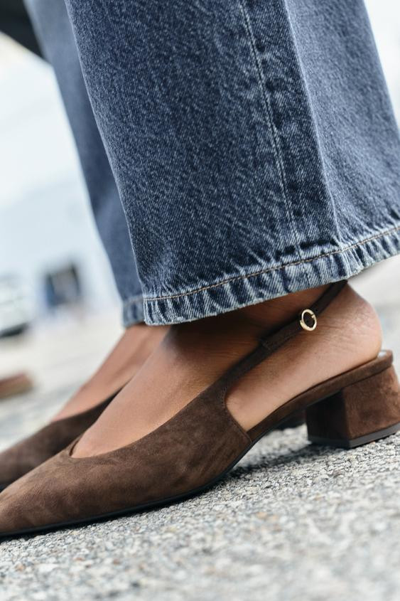 SUEDE SLINGBACKS | Zara US