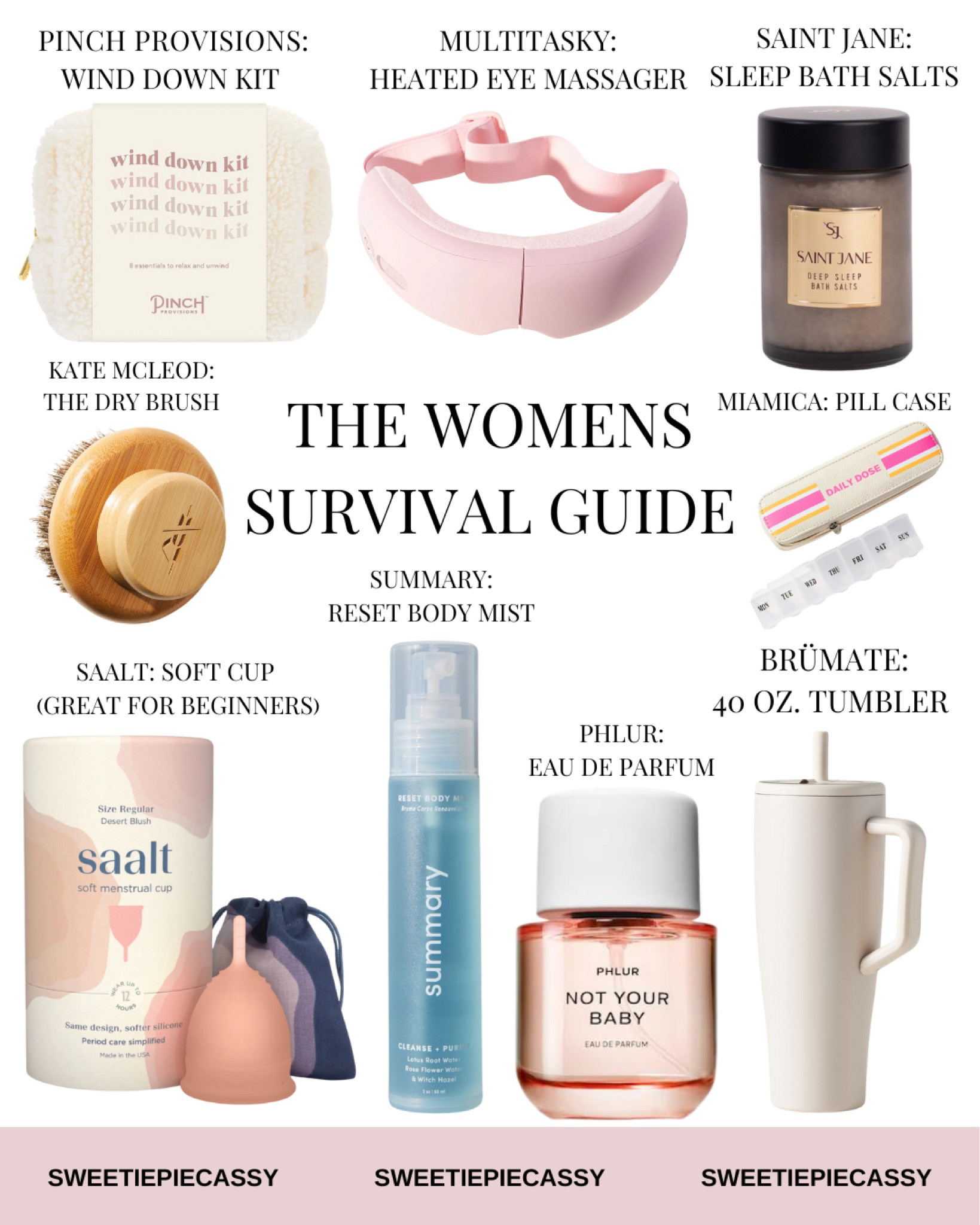 The Women’s Survival Guide: Summer Edition ☀️

As all this news about tampons spreads, I figured I’d introduce you to some of my favourite products including my favourite menstrual cups! Everything from daily goods, wellness, beauty & more and make sure to check out my new ‘Summer’ product set for more!💫

#LTKcanada #LTKbeauty #LTKstyletip