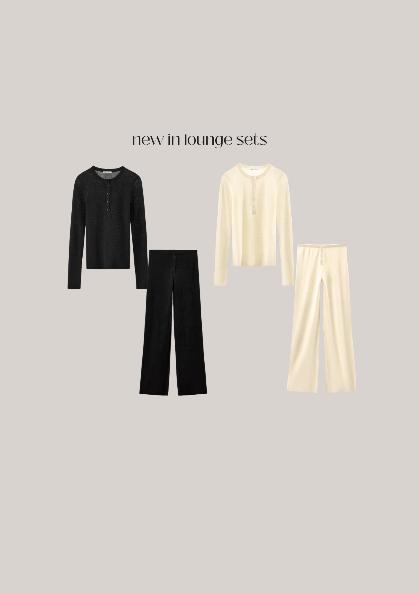 lounge sets Zara 

#LTKfestive #LTKwinter #LTKuk