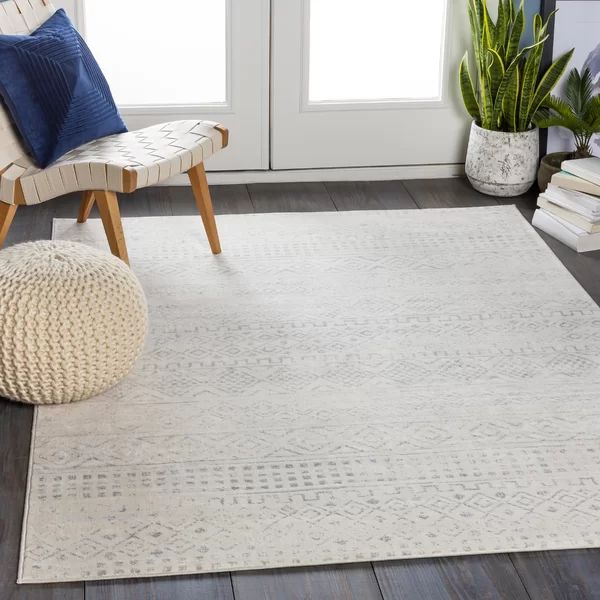 Herrod Area Rug in Gray/Ivory | Wayfair North America