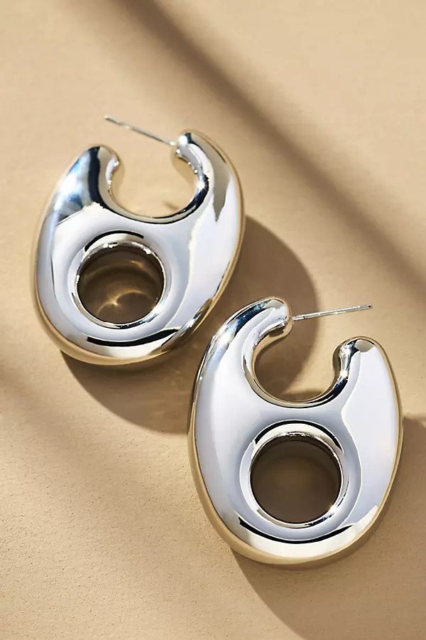 Pop Tab Huggie Earrings | Anthropologie (US)