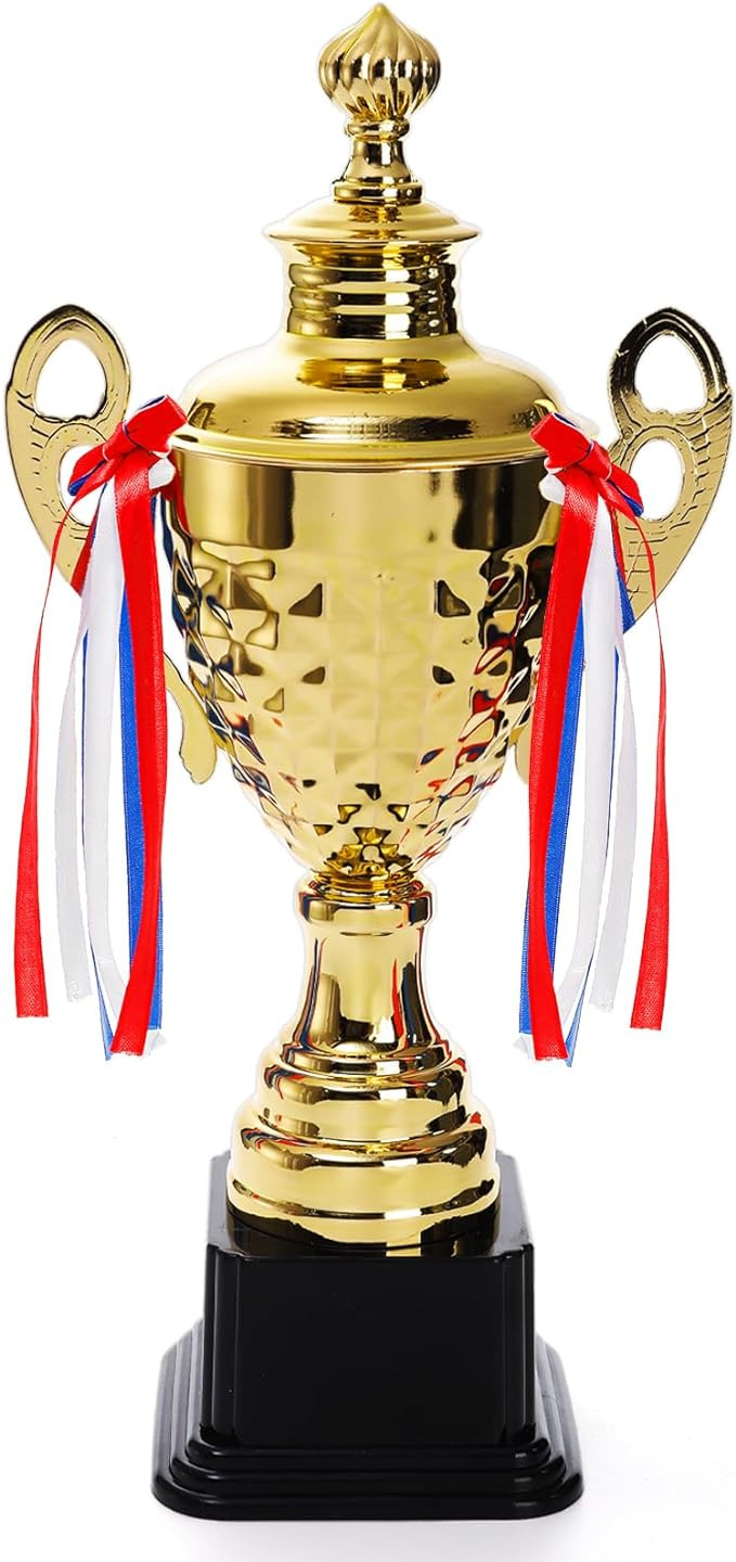 Fasmov Large Trophy Cup, Gold Trophy Award Cup for Sports, Tournaments, Competitions, 1st Place A... | Amazon (US)