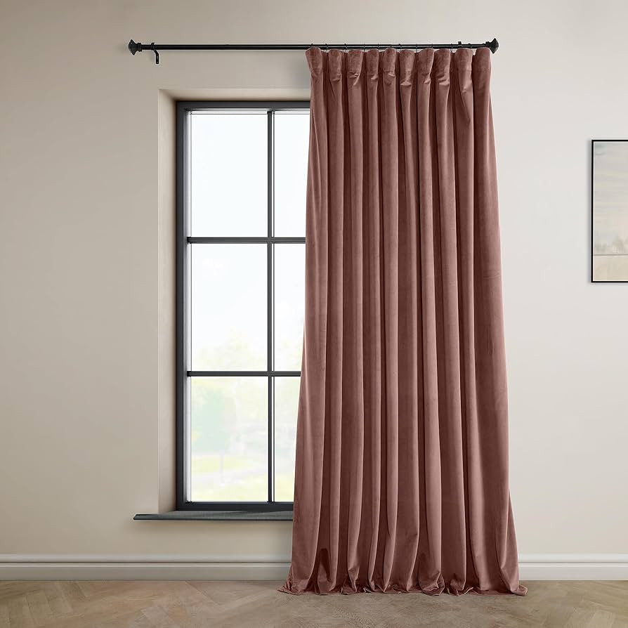 HPD Half Price Drapes Heritage Plush Velvet Extrawide Curtains for Bedroom & Living Room 100 X 96... | Amazon (US)