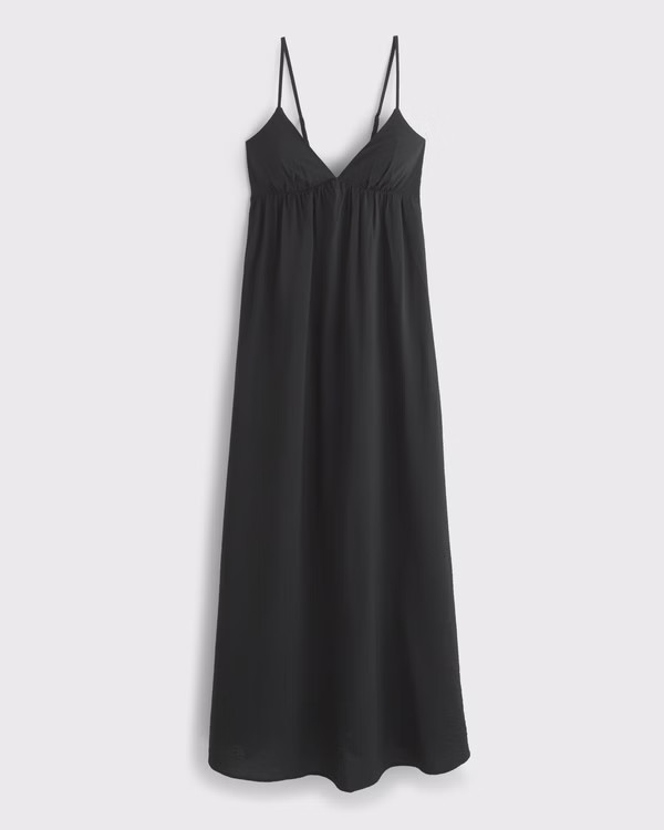 Bra-Free Clasp-Back Flowy Maxi Dress | Abercrombie & Fitch (US)