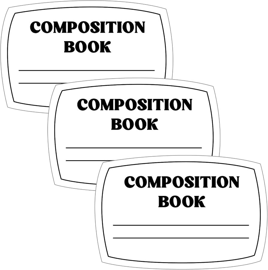 Fuutreo 3 Pcs Composition Book Bulletin Board Paper Composition Notebook Classroom Decor 23.6 x 1... | Amazon (US)