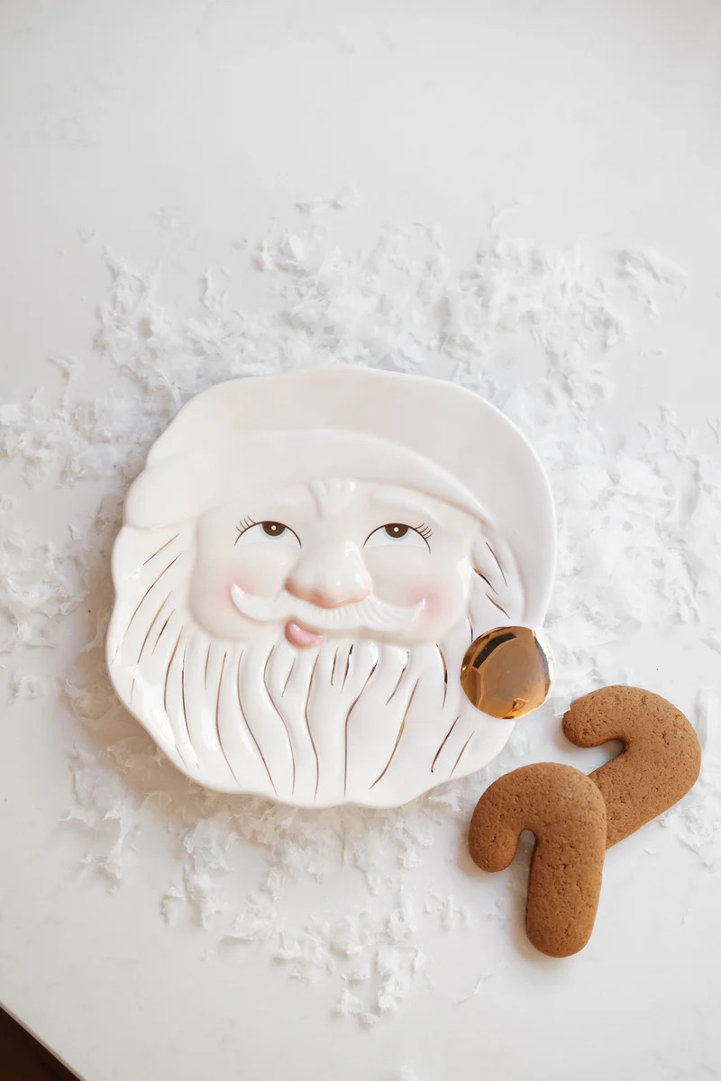 Papa Noel Plate | Pink Antlers