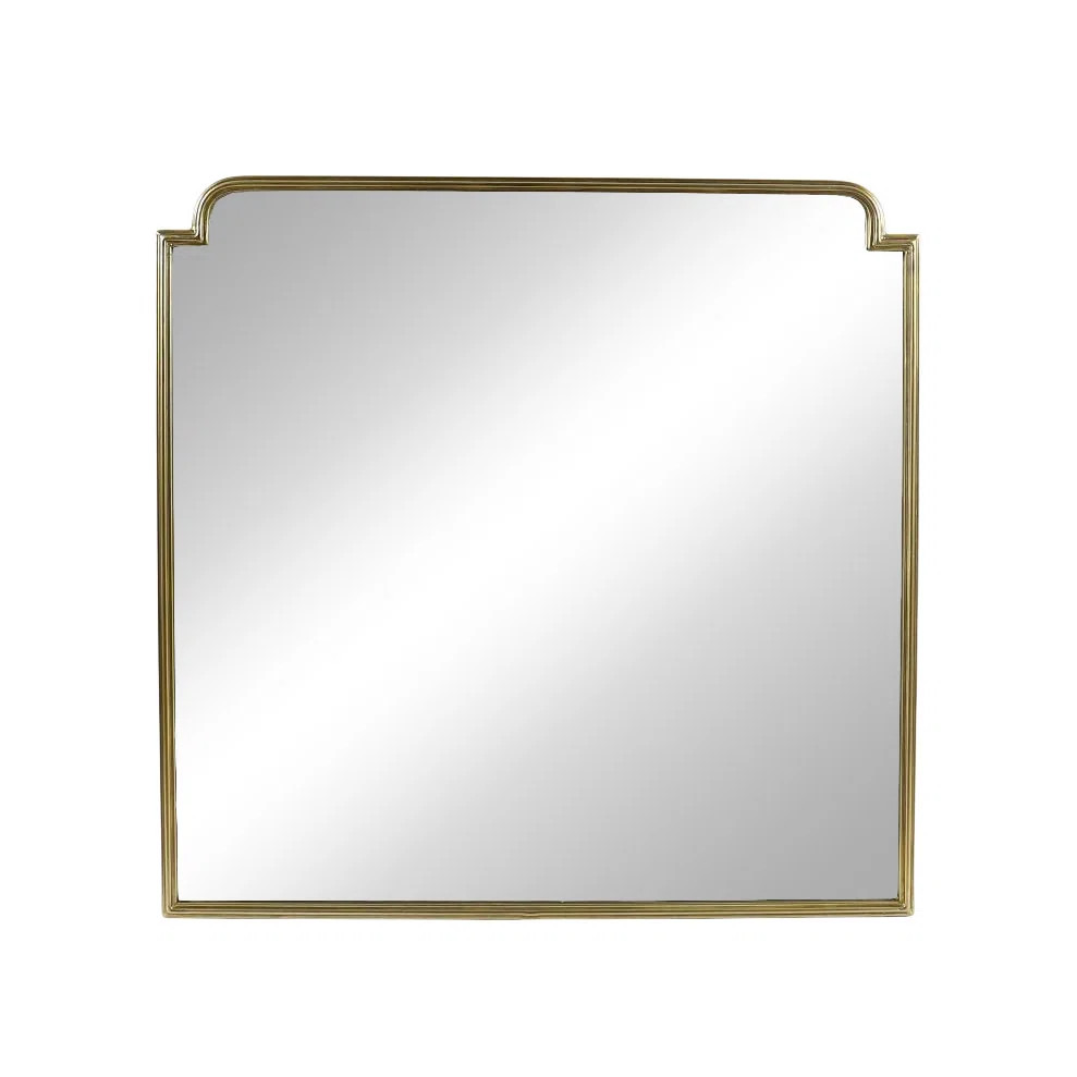 Cole and Grey Metal Gold Room Wall Mirror with Thin Frame | Wayfair North America