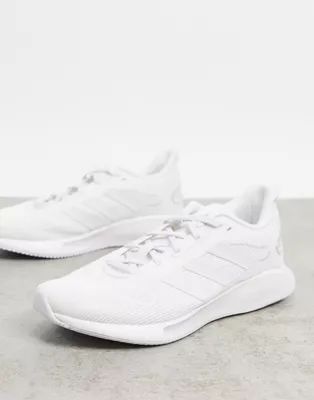 adidas Running Galaxar trainers in white | ASOS (Global)