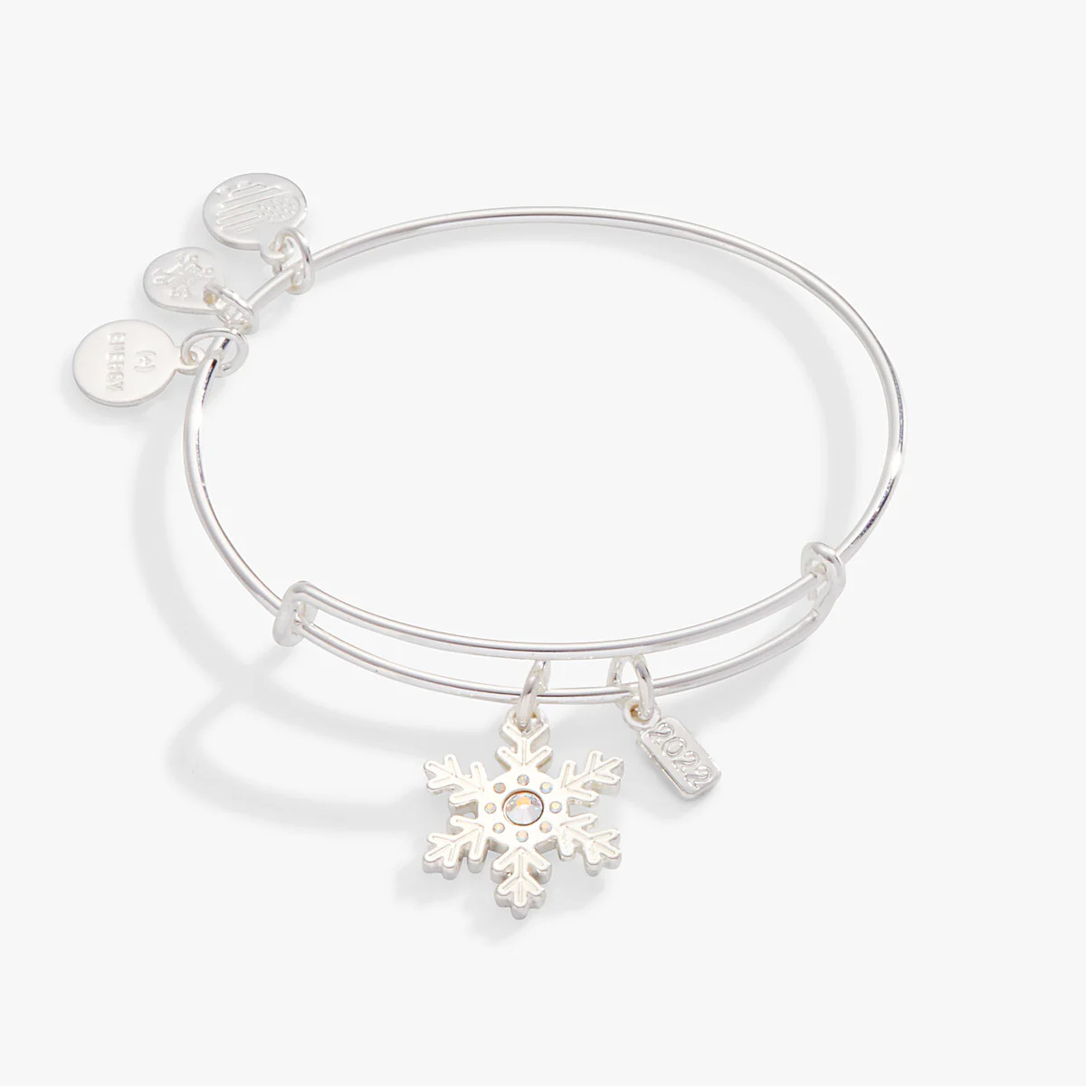 2022 Crystal Snowflake Charm Bangle | Alex and Ani