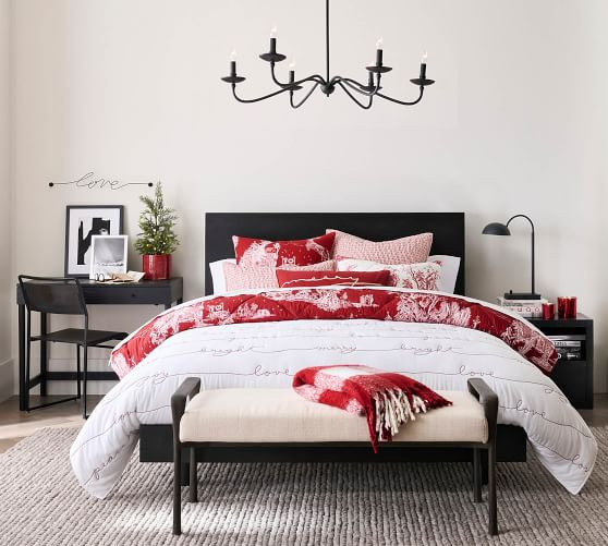 Merry Lumbar Pillow Cover | Pottery Barn (US)