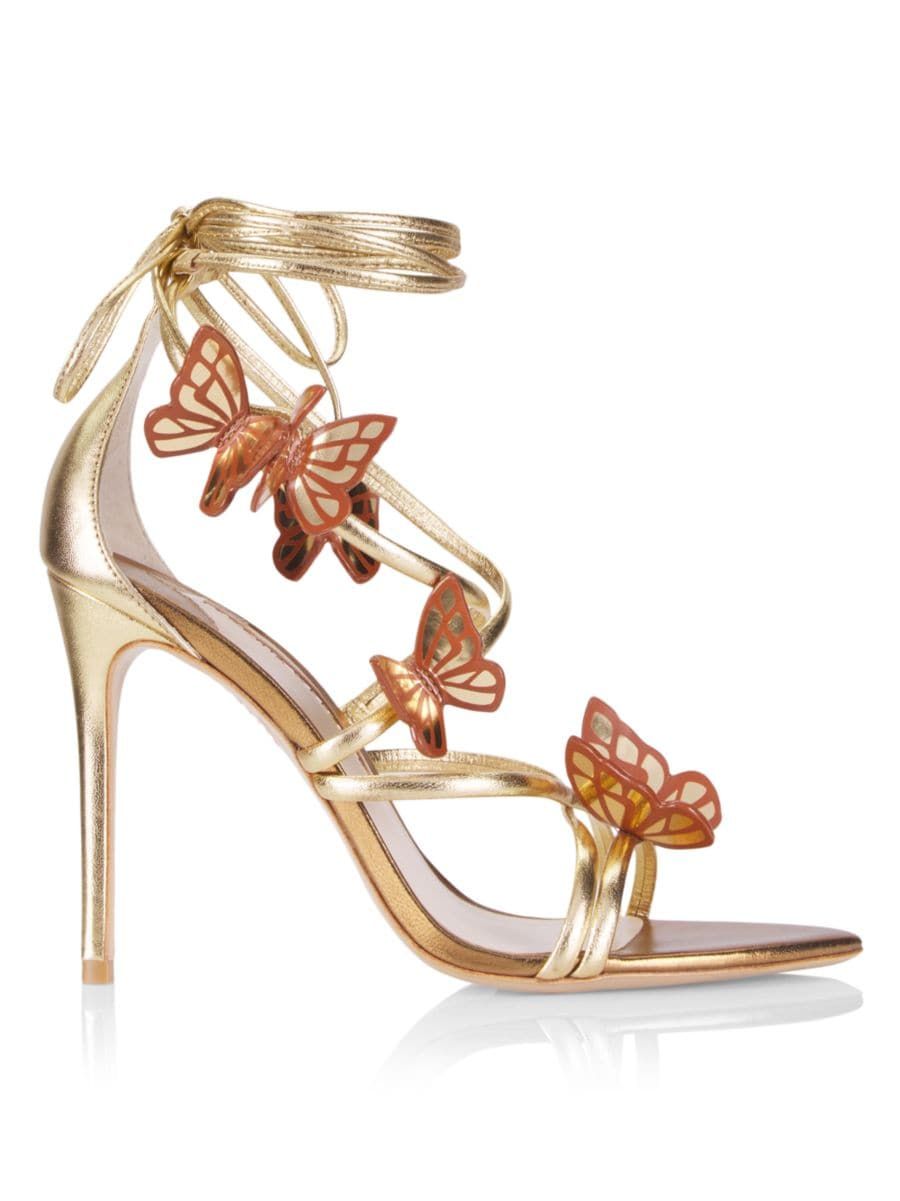 Sophia Webster Vanessa Metallic Leather Lace-Up Sandals | Saks Fifth Avenue