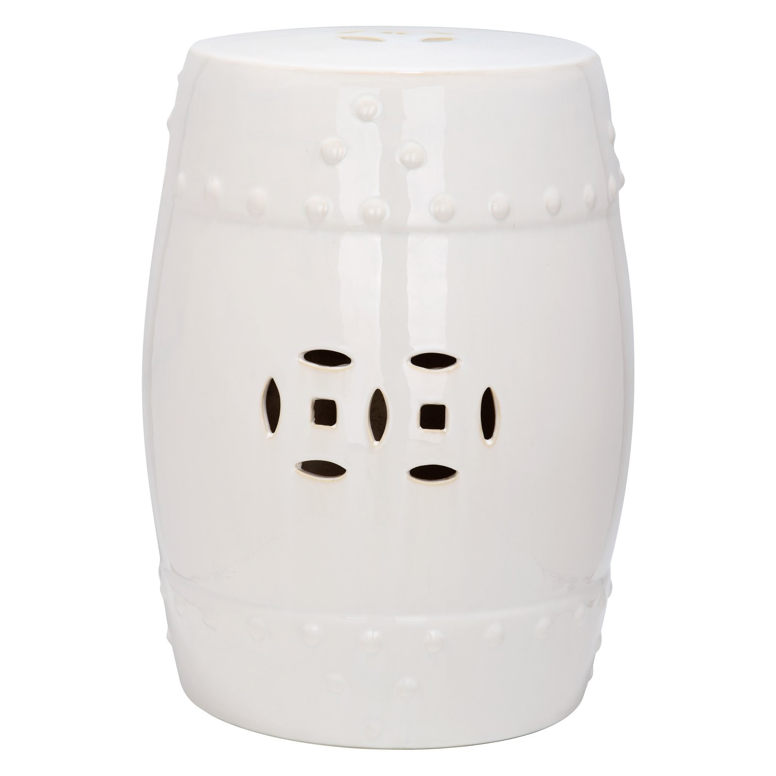 Outdoor Safavieh Modern Ming Cream Garden Stool | Hayneedle