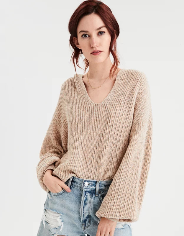 AE Slouchy Hooded Sweater | American Eagle Outfitters (US & CA)