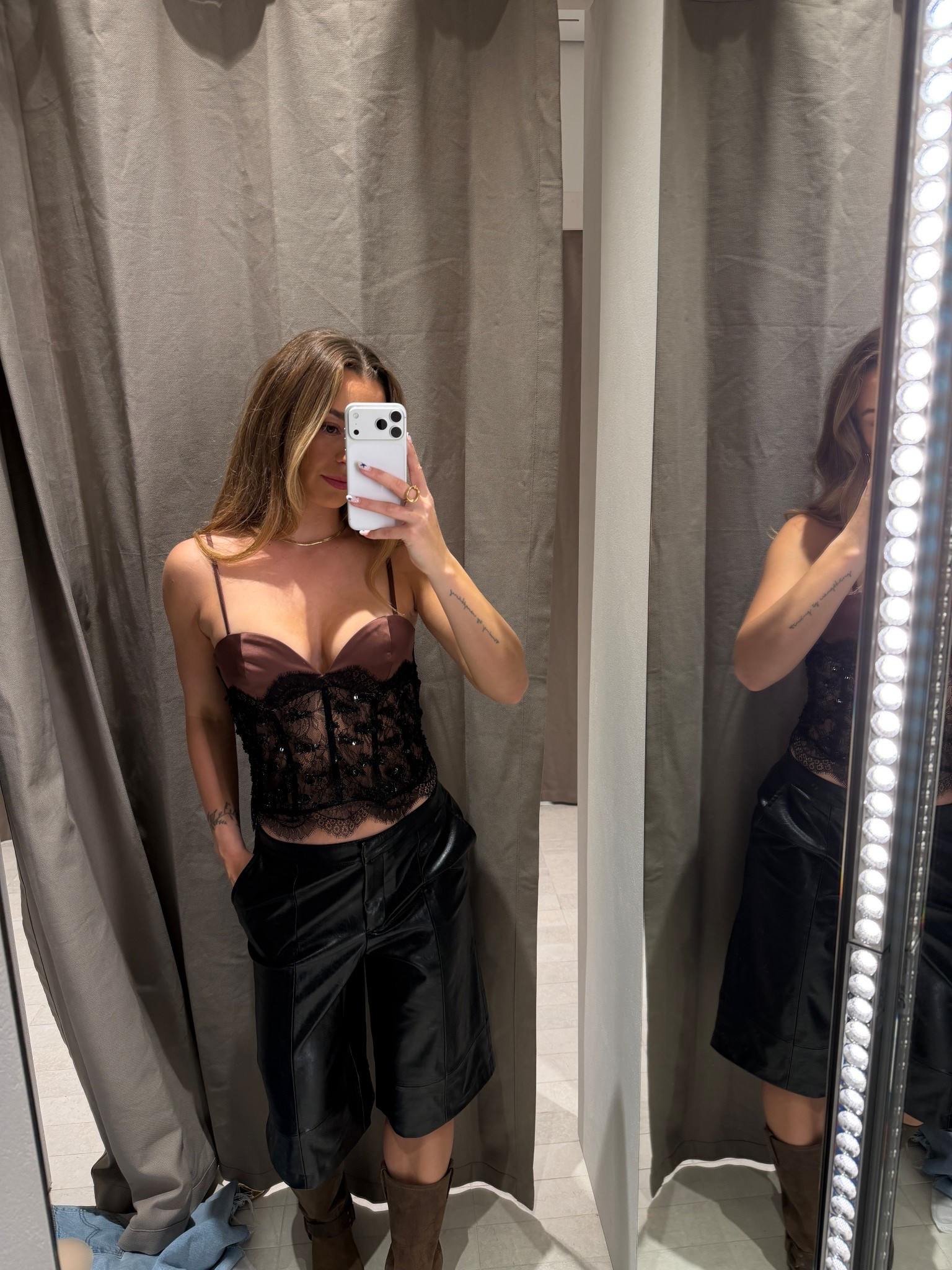 wearing a medium in the top and small in the bottoms!