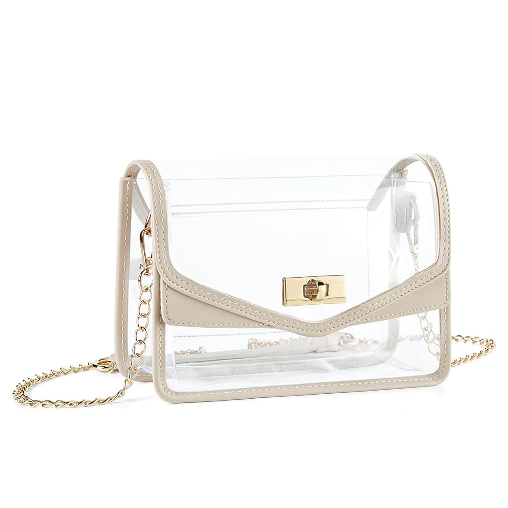Missnine Clear Bag for Stadium Events Clear Crossbody Purse Stadium Approved Women Transparent Sh... | Amazon (US)